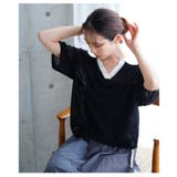 軽やかな透け感で涼しげなシアーポロニットプルオーバー レディース ファッション | Sawa a la mode | 詳細画像12