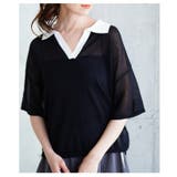 軽やかな透け感で涼しげなシアーポロニットプルオーバー レディース ファッション | Sawa a la mode | 詳細画像15