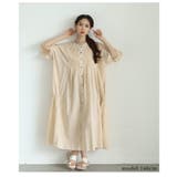 ナチュラルな甘さ漂うフレアスリーブコットンシャツワンピース レディース | Sawa a la mode | 詳細画像20