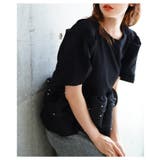 パールが降り注ぐオーガンジーフリルのペプラムプルオーバー レディース ファッション | Sawa a la mode | 詳細画像5