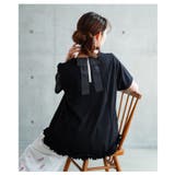 さりげない可愛さを宿すバックリボンンデザインファスナー裾フリルトップス レディー… | Sawa a la mode | 詳細画像6 