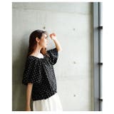 スイートなデザインに心ときめくドット柄バルーンスリーブブラウス レディース | Sawa a la mode | 詳細画像17