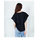 ヴィンテージなモード感で雰囲気増すプリントコットンTシャツ レディース | Sawa a la mode | 詳細画像7