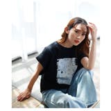 ヴィンテージなモード感で雰囲気増すプリントコットンTシャツ レディース | Sawa a la mode | 詳細画像10