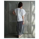 ヴィンテージなモード感で雰囲気増すプリントコットンTシャツ レディース | Sawa a la mode | 詳細画像18