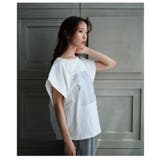 ヴィンテージなモード感で雰囲気増すプリントコットンTシャツ レディース | Sawa a la mode | 詳細画像19