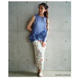 流れるアシンメトリーフリルが目を惹く爽やかシアーブラウス レディース ファッション | Sawa a la mode | 詳細画像13
