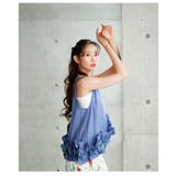 流れるアシンメトリーフリルが目を惹く爽やかシアーブラウス レディース ファッション | Sawa a la mode | 詳細画像19