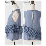 流れるアシンメトリーフリルが目を惹く爽やかシアーブラウス レディース ファッション | Sawa a la mode | 詳細画像22