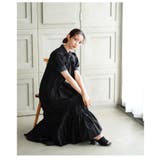 可愛さ零れるパフスリーブリボンティアードロングワンピース レディース ファッション | Sawa a la mode | 詳細画像20