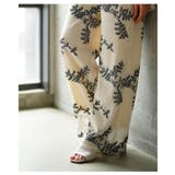 シックに華やぐリーフ刺繍がナチュラルなメッシュワイドパンツ レディース | Sawa a la mode | 詳細画像6