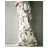 シックに華やぐリーフ刺繍がナチュラルなメッシュワイドパンツ レディース | Sawa a la mode | 詳細画像7