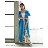 シックに華やぐリーフ刺繍がナチュラルなメッシュワイドパンツ レディース | Sawa a la mode | 詳細画像10