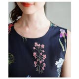 大人の可愛さ引き立つウエストカーブ切り替えのフラワーロングワンピース レディース | Sawa a la mode | 詳細画像6