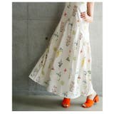 大人の可愛さ引き立つウエストカーブ切り替えのフラワーロングワンピース レディース | Sawa a la mode | 詳細画像17