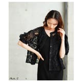 涼し気な可憐さ纏う花柄レースボリューム袖シアーブラウス レディース ファッション | Sawa a la mode | 詳細画像3