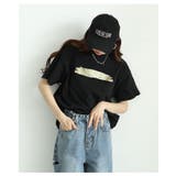 ヴィンテージな風合いを愉しむペイント箔オーバーサイズTシャツ レディース | Sawa a la mode | 詳細画像6