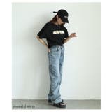 ヴィンテージな風合いを愉しむペイント箔オーバーサイズTシャツ レディース | Sawa a la mode | 詳細画像7