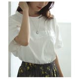 ヴィンテージな風合いを愉しむペイント箔オーバーサイズTシャツ レディース | Sawa a la mode | 詳細画像12
