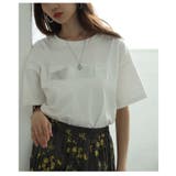 ヴィンテージな風合いを愉しむペイント箔オーバーサイズTシャツ レディース | Sawa a la mode | 詳細画像19