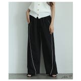 トレンドライクに着こなせるパイピングラインスウェットパンツ レディース | Sawa a la mode | 詳細画像3