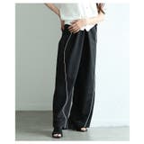 トレンドライクに着こなせるパイピングラインスウェットパンツ レディース | Sawa a la mode | 詳細画像5