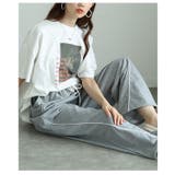 トレンドライクに着こなせるパイピングラインスウェットパンツ レディース | Sawa a la mode | 詳細画像19