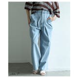 絶妙シルエットで差をつけるダブルタックデニムバギーパンツ レディース ファッション | Sawa a la mode | 詳細画像2