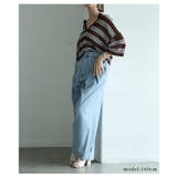 絶妙シルエットで差をつけるダブルタックデニムバギーパンツ レディース ファッション | Sawa a la mode | 詳細画像3