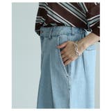 絶妙シルエットで差をつけるダブルタックデニムバギーパンツ レディース ファッション | Sawa a la mode | 詳細画像5