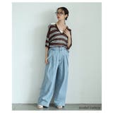 絶妙シルエットで差をつけるダブルタックデニムバギーパンツ レディース ファッション | Sawa a la mode | 詳細画像7
