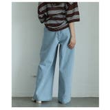 絶妙シルエットで差をつけるダブルタックデニムバギーパンツ レディース ファッション | Sawa a la mode | 詳細画像8