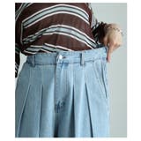 絶妙シルエットで差をつけるダブルタックデニムバギーパンツ レディース ファッション | Sawa a la mode | 詳細画像9