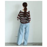 絶妙シルエットで差をつけるダブルタックデニムバギーパンツ レディース ファッション | Sawa a la mode | 詳細画像15