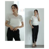 デイリーコーデに役立つVネックケーブルサマーニットプルオーバー レディース ファ… | Sawa a la mode | 詳細画像11 