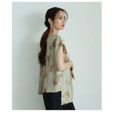 大人のオシャレ度高まるアニマル柄スリットサテンブラウス レディース ファッション | Sawa a la mode | 詳細画像10