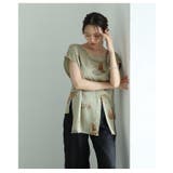 大人のオシャレ度高まるアニマル柄スリットサテンブラウス レディース ファッション | Sawa a la mode | 詳細画像14