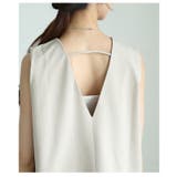 バックスタイルで差をつける大人のAラインノースリーブチュニック レディース | Sawa a la mode | 詳細画像10