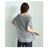 涼し気な透け感が魅力的なスキッパードルマンサマーメッシュニット レディース | Sawa a la mode | 詳細画像6