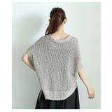 涼し気な透け感が魅力的なスキッパードルマンサマーメッシュニット レディース | Sawa a la mode | 詳細画像14