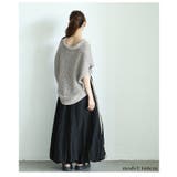 涼し気な透け感が魅力的なスキッパードルマンサマーメッシュニット レディース | Sawa a la mode | 詳細画像20