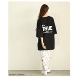 後ろ姿も抜かりない大人のロゴプリントオーバーTシャツ レディース ファッション | Sawa a la mode | 詳細画像8 