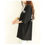 後ろ姿も抜かりない大人のロゴプリントオーバーTシャツ レディース ファッション | Sawa a la mode | 詳細画像10 