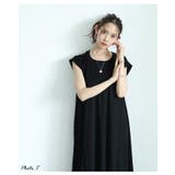 ワードロープに欠かせない接触冷感フレンチスリーブフレアワンピース レディース | Sawa a la mode | 詳細画像3