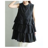 華やかな甘さを重ねるノースリーブティアードチュニック レディース ファッション | Sawa a la mode | 詳細画像8