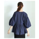 甘さと品を両立するボリューム袖ペプラムジップアップチュニック レディース | Sawa a la mode | 詳細画像7