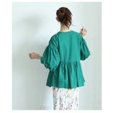 甘さと品を両立するボリューム袖ペプラムジップアップチュニック レディース | Sawa a la mode | 詳細画像13