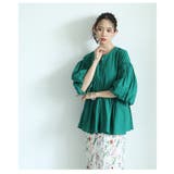 甘さと品を両立するボリューム袖ペプラムジップアップチュニック レディース | Sawa a la mode | 詳細画像16