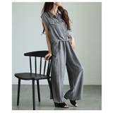 ニュアンス感と上品さを纏うノースリーブシャツ&ワイドパンツセットアップ | Sawa a la mode | 詳細画像14