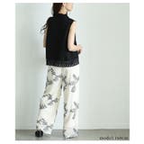 きちんと見えフェミニンを纏う裾レースノースリーブシャツ レディース ファッション | Sawa a la mode | 詳細画像18